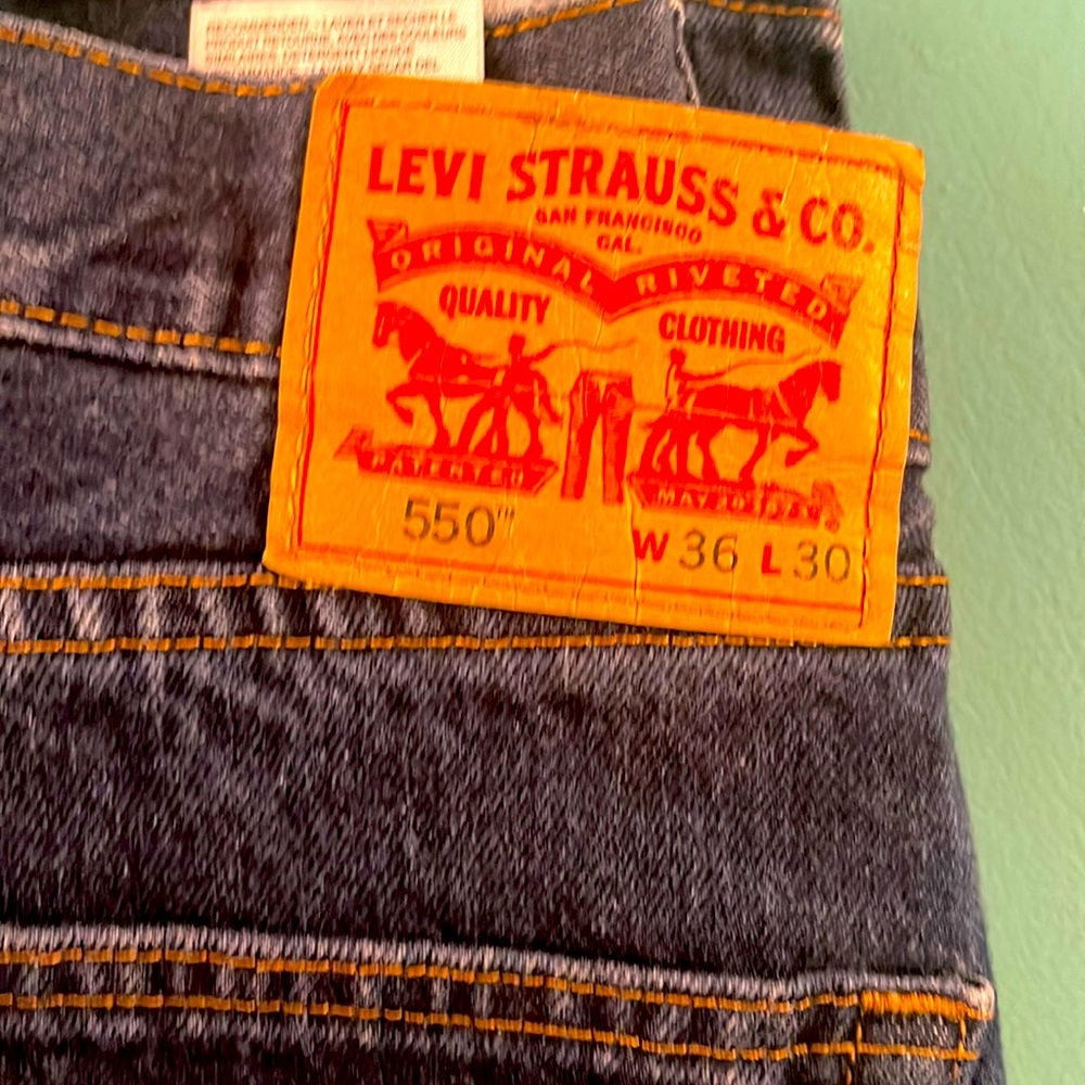 Levi’s 550.  Perfect condition. Used. 36x30